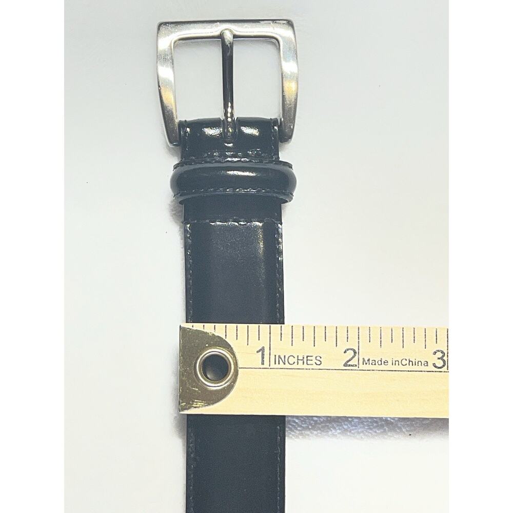 Coach 5936 Mens 42" 105 CM Black Leather Belt Silver Tone Buckle Classic - Picture 11 of 13